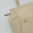 GUCCI GG Canvas Guccissima Pretty Tote Bag Leather Beige Gold 257063 Auth 129430-14