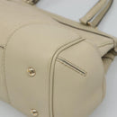 GUCCI GG Canvas Guccissima Pretty Tote Bag Leather Beige Gold 257063 Auth 129430-15