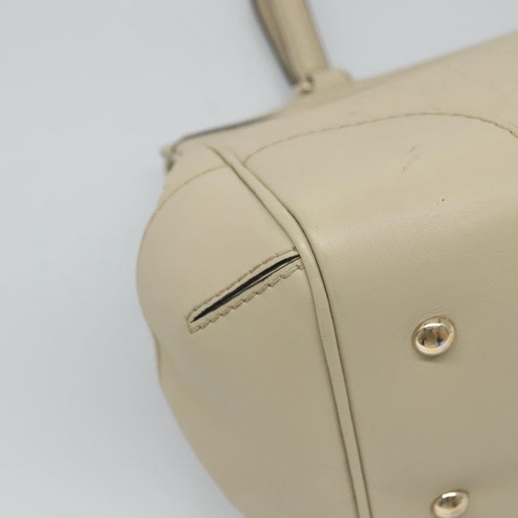 GUCCI GG Canvas Guccissima Pretty Tote Bag Leather Beige Gold 257063 Auth 129430