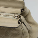 GUCCI GG Canvas Guccissima Pretty Tote Bag Leather Beige Gold 257063 Auth 129430-10