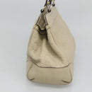GUCCI GG Canvas Guccissima Pretty Tote Bag Leather Beige Gold 257063 Auth 129430-4