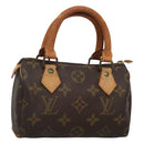 LOUIS VUITTON Monogram Mini Speedy Hand Bag M41534 LV Auth 129433-1