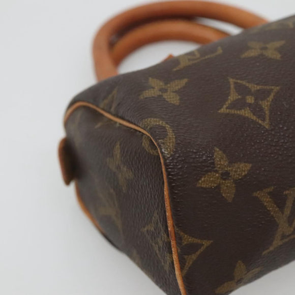 LOUIS VUITTON Monogram Mini Speedy Hand Bag M41534 LV Auth 129433