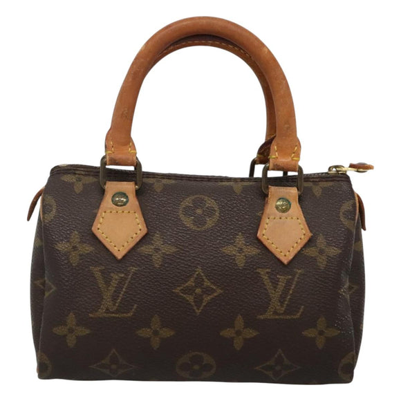 LOUIS VUITTON Monogram Mini Speedy Hand Bag M41534 LV Auth 129433