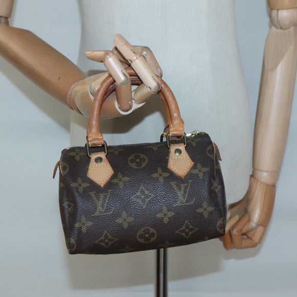 LOUIS VUITTON Monogram Mini Speedy Hand Bag M41534 LV Auth 129433