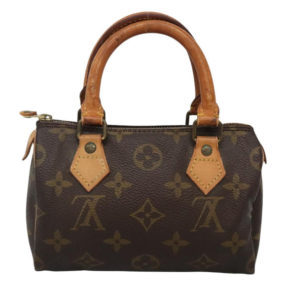 LOUIS VUITTON Monogram Mini Speedy Hand Bag M41534 LV Auth 129433