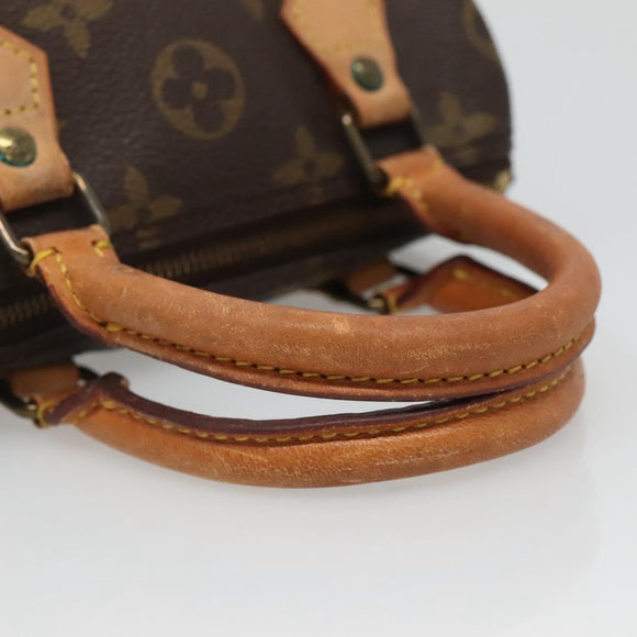 LOUIS VUITTON Monogram Mini Speedy Hand Bag M41534 LV Auth 129433