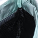 PRADA Shoulder Bag Nylon Green Silver Auth 129439-19