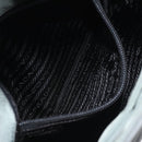 PRADA Shoulder Bag Nylon Green Silver Auth 129439-21