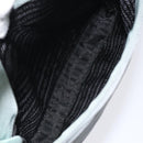 PRADA Shoulder Bag Nylon Green Silver Auth 129439-23