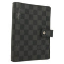 LOUIS VUITTON Damier Graphite Agenda MM Day Planner Cover R20242 LV Auth 129464-1