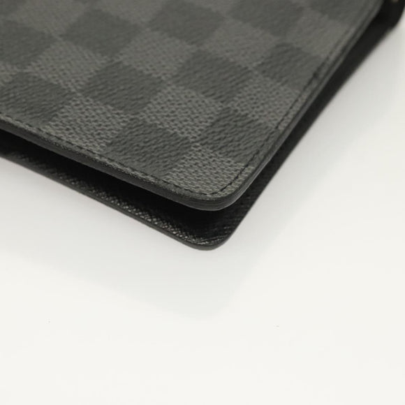 LOUIS VUITTON Damier Graphite Agenda MM Day Planner Cover R20242 LV Auth 129464