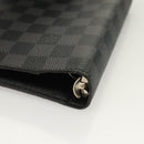 LOUIS VUITTON Damier Graphite Agenda MM Day Planner Cover R20242 LV Auth 129464-17