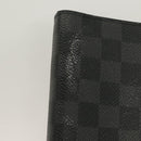 LOUIS VUITTON Damier Graphite Agenda MM Day Planner Cover R20242 LV Auth 129464-7
