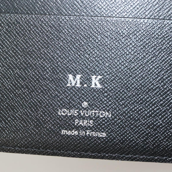LOUIS VUITTON Damier Graphite Agenda MM Day Planner Cover R20242 LV Auth 129464