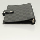 LOUIS VUITTON Damier Graphite Agenda MM Day Planner Cover R20242 LV Auth 129464-5