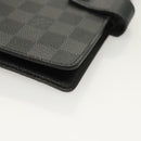 LOUIS VUITTON Damier Graphite Agenda MM Day Planner Cover R20242 LV Auth 129464-15