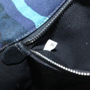 PRADA Canapa MM Hand Bag Canvas Blue Silver Camouflage Auth 129470-23