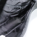 GUCCI GG Canvas Shoulder Bag Black Silver 001 4205 Auth 129471-18