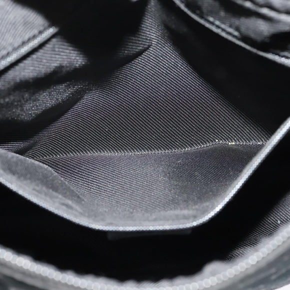 GUCCI GG Canvas Shoulder Bag Black Silver 001 4205 Auth 129471