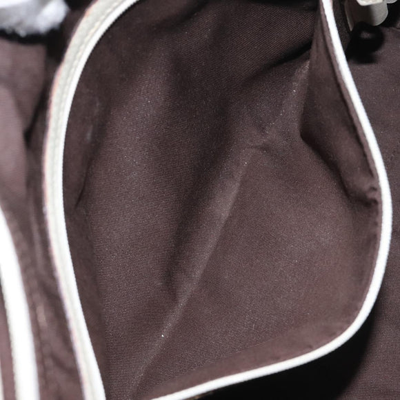 GUCCI GG Canvas Guccissima Tote Bag Leather White Gold 145993 Auth 129473