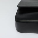 Christian Dior Shoulder Bag Leather Black Gold Auth 129475-8