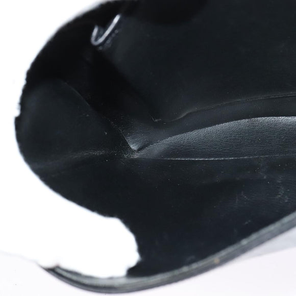 Christian Dior Shoulder Bag Leather Black Gold Auth 129475