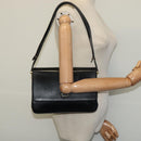 Christian Dior Shoulder Bag Leather Black Gold Auth 129475-22