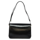 Christian Dior Shoulder Bag Leather Black Gold Auth 129475-2