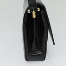 Christian Dior Shoulder Bag Leather Black Gold Auth 129475-3