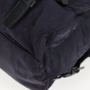 PRADA Backpack Nylon Purple Silver Auth 129478V-13