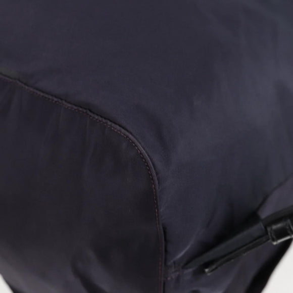 PRADA Backpack Nylon Purple Silver Auth 129478V