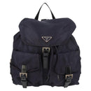 PRADA Backpack Nylon Purple Silver Auth 129478V-2