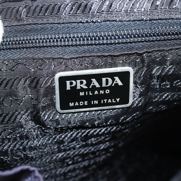 PRADA Backpack Nylon Purple Silver Auth 129478V