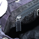 PRADA Backpack Nylon Purple Silver Auth 129478V-26
