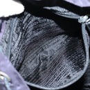 PRADA Backpack Nylon Purple Silver Auth 129478V-27