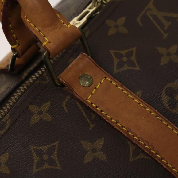 LOUIS VUITTON Monogram Keepall 55 Boston Bag M41424 LV Auth 129501