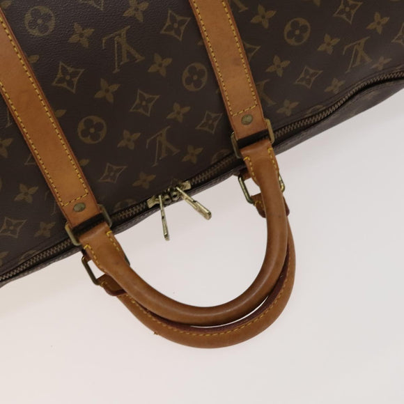LOUIS VUITTON Monogram Keepall 55 Boston Bag M41424 LV Auth 129501