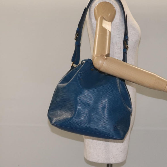 LOUIS VUITTON Epi Petit Noe Shoulder Bag Blue M44105 LV Auth 129502