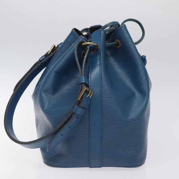 LOUIS VUITTON Epi Petit Noe Shoulder Bag Blue M44105 LV Auth 129502