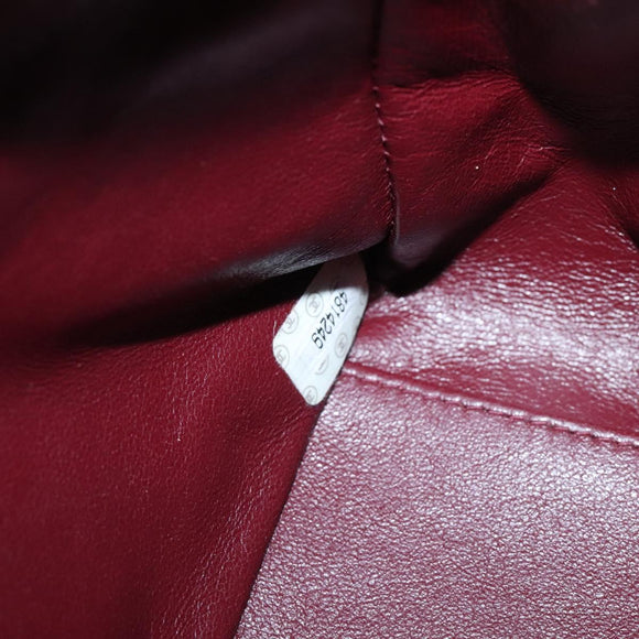 CHANEL Matelasse COCO Mark Chain Hand Bag Lamb Skin Black Gold CC Auth 129531V