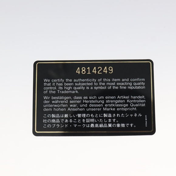 CHANEL Matelasse COCO Mark Chain Hand Bag Lamb Skin Black Gold CC Auth 129531V