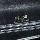 CELINE Shoulder Bag Leather Black Gold Auth 129540-16