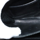 CELINE Shoulder Bag Leather Black Gold Auth 129540-19