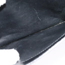 CELINE Shoulder Bag Leather Black Gold Auth 129540-21