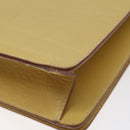 LOEWE Barcelona Hand Bag Leather Yellow Gold Auth 129542-16