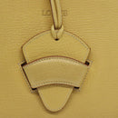LOEWE Barcelona Hand Bag Leather Yellow Gold Auth 129542-18