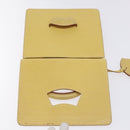 LOEWE Barcelona Hand Bag Leather Yellow Gold Auth 129542-10
