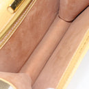 LOEWE Barcelona Hand Bag Leather Yellow Gold Auth 129542-11