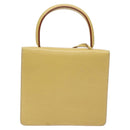 LOEWE Barcelona Hand Bag Leather Yellow Gold Auth 129542-2